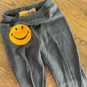 Aviator Nation Kids Smiley Grey Sweatpants